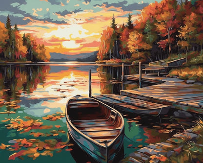 The Quiet Rowboat – Paint by Numbers Kit