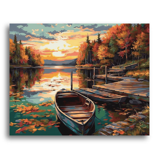 The Quiet Rowboat – Paint by Numbers Kit