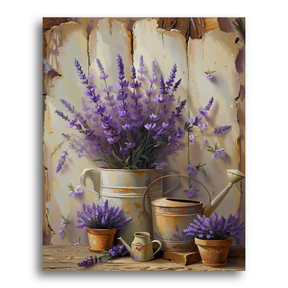 Lavender Garden Still Life – Paint by Numbers Kit