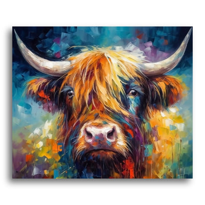 Highland Bull Portrait – Paint by Numbers Kit