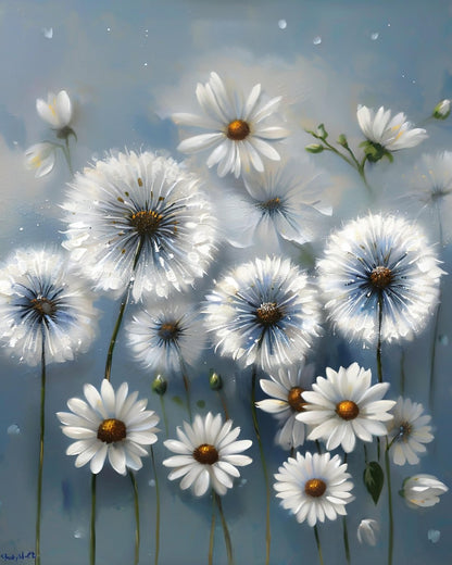Dewy Daisy Bloom – Paint by Numbers Kit