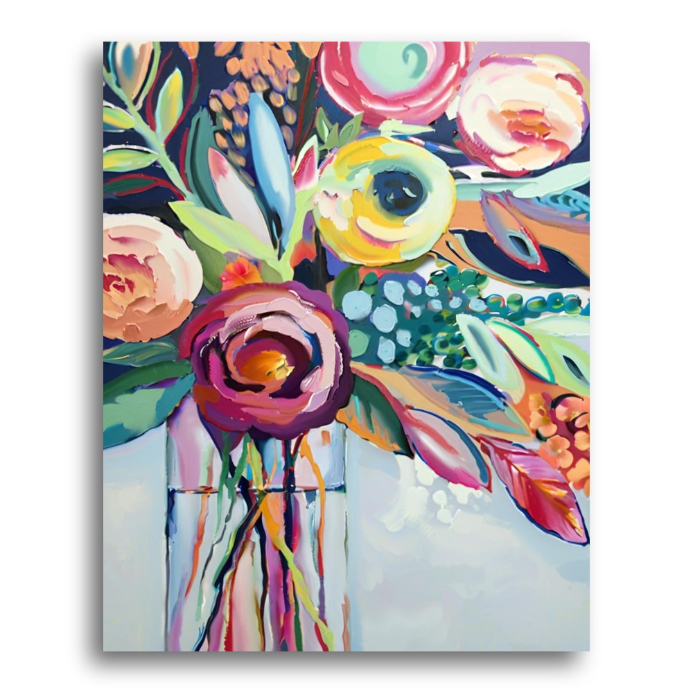 Vibrant Floral Bouquet – Paint by Numbers Kit