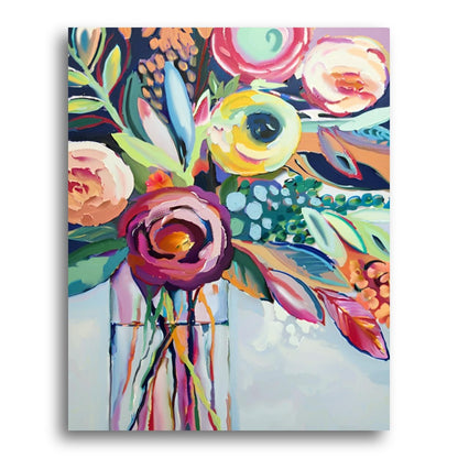 Vibrant Floral Bouquet – Paint by Numbers Kit