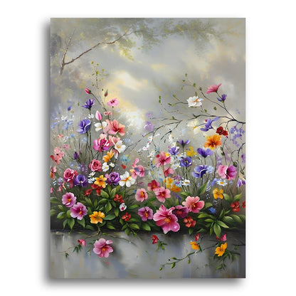 Vibrant Floral Garden – Paint by Numbers Kit