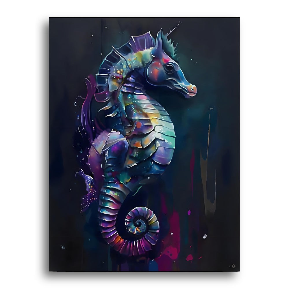 Luminous Seahorse Glow – Paint by Numbers Kit