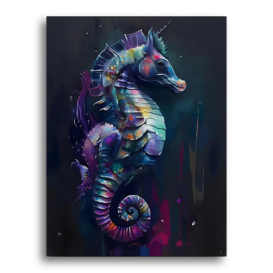 Luminous Seahorse Glow – Paint by Numbers Kit