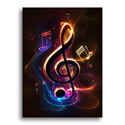 Luminous Treble Clef – Paint by Numbers Kit