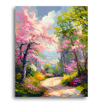 Blossom Pathway Garden – Paint by Numbers Kit