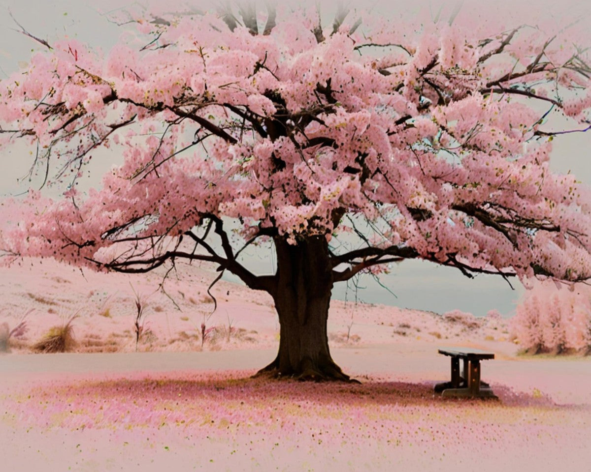 Blossoming Cherry Tree – Paint by Numbers Kit