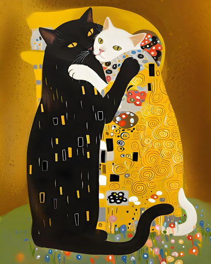 Embrace of Cats – Paint by Numbers Kit