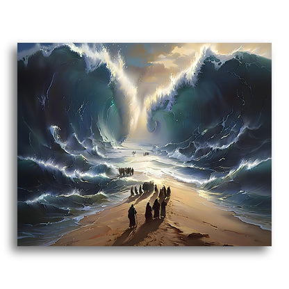 Parted Ocean Waves – Paint by Numbers Kit
