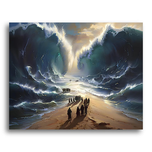 Parted Ocean Waves – Paint by Numbers Kit