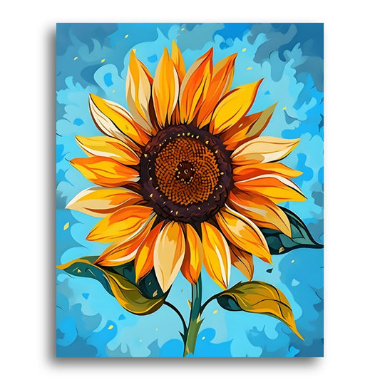 Radiant Sunflower Bloom – Paint by Numbers Kit