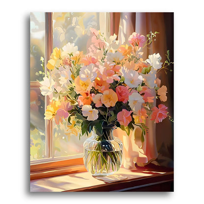 Sunlit Floral Bouquet – Paint by Numbers Kit