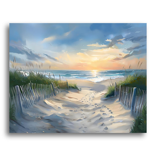 Sunset Beach Pathway – Paint by Numbers Kit