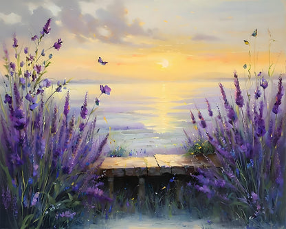 Lavender Sunset Glow – Paint by Numbers Kit