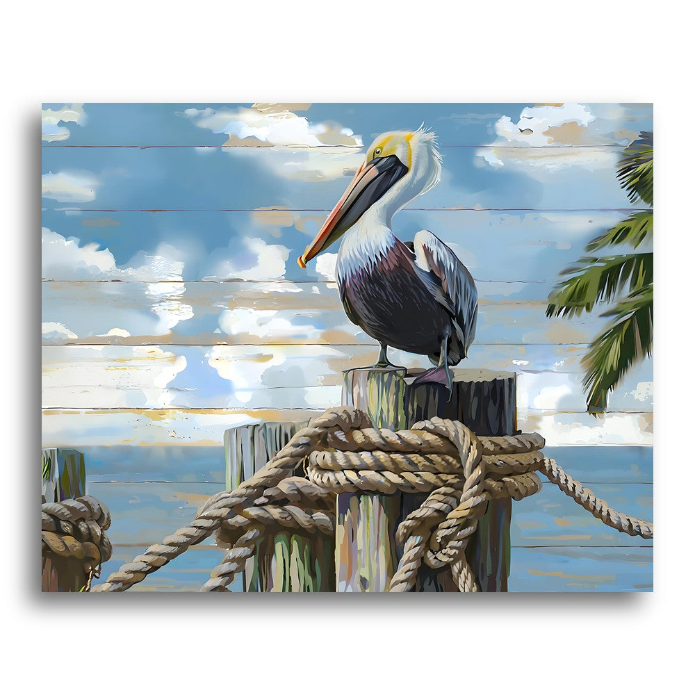 Harbor Pelican Perch – Paint by Numbers Kit