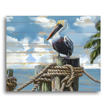 Harbor Pelican Perch – Paint by Numbers Kit
