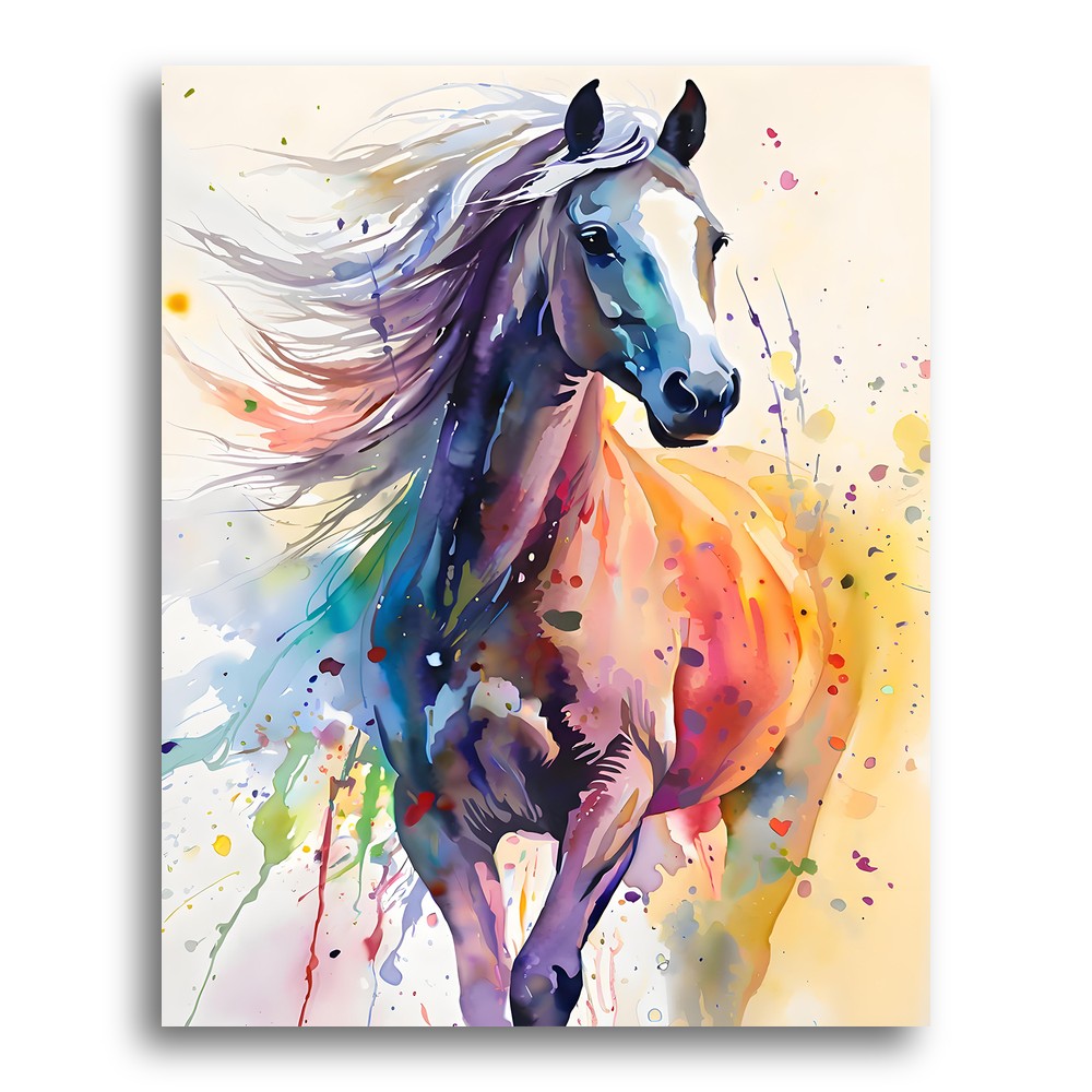 Vibrant Galloping Horse – Paint by Numbers Kit