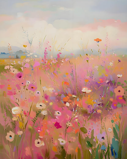 Dreamy Wildflower Meadow – Paint by Numbers Kit