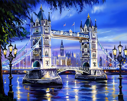 Illuminated Tower Bridge – Paint by Numbers Kit
