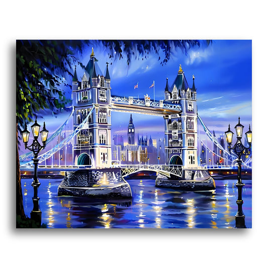 Illuminated Tower Bridge – Paint by Numbers Kit