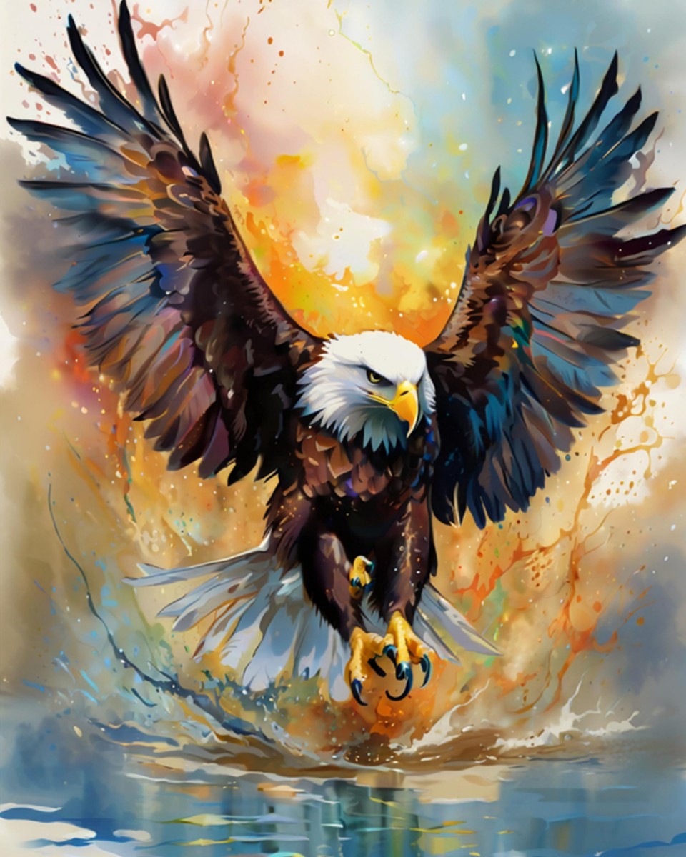 Majestic Bald Eagle – Paint by Numbers Kit