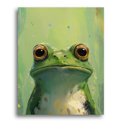 Regal Green Frog – Paint by Numbers Kit