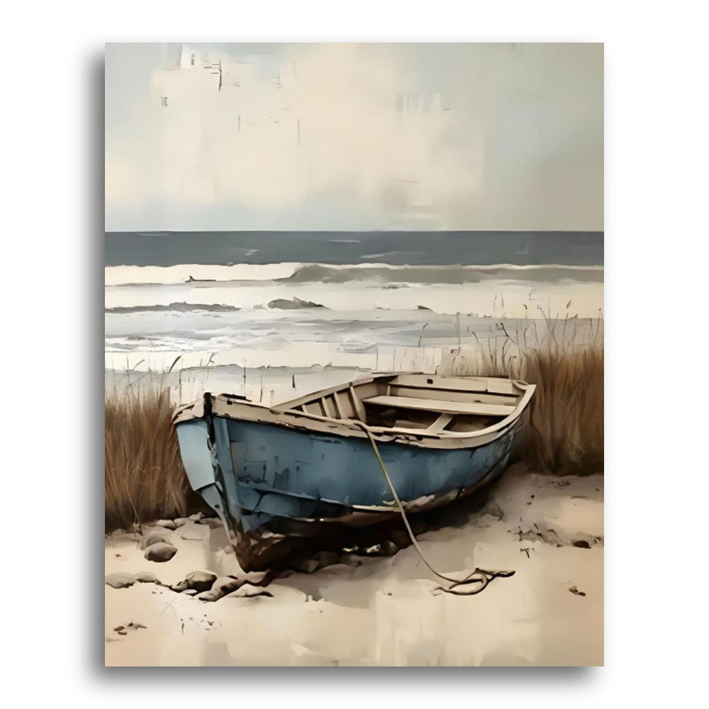 Weathered Coastal Boat – Paint by Numbers Kit
