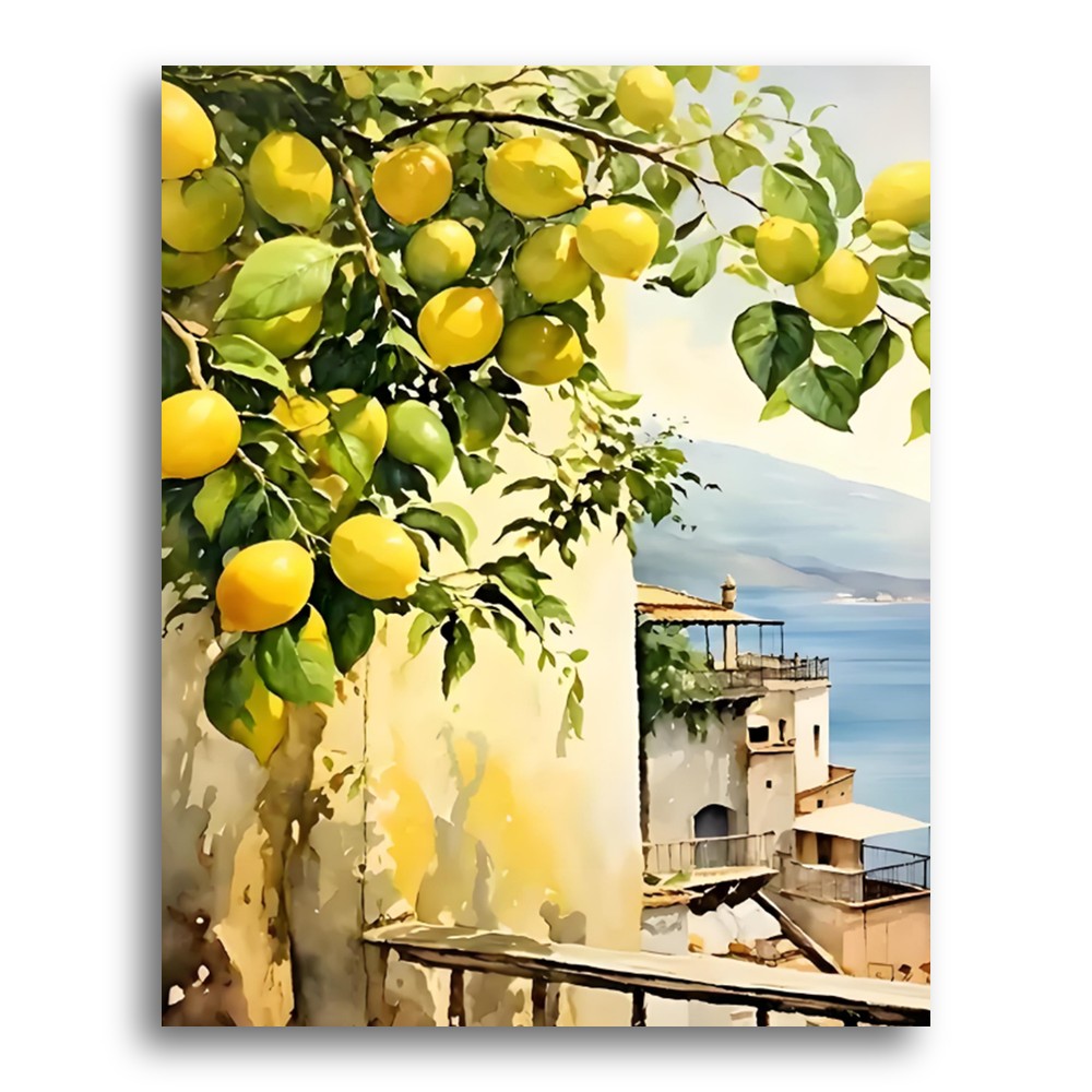 Lemon Tree Terrace – Paint by Numbers Kit