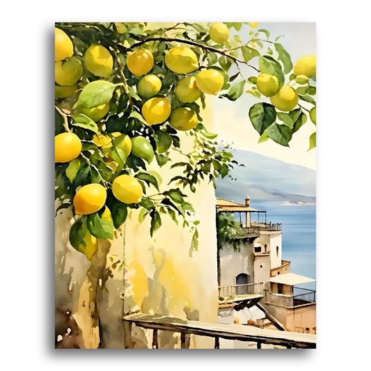Lemon Tree Terrace – Paint by Numbers Kit