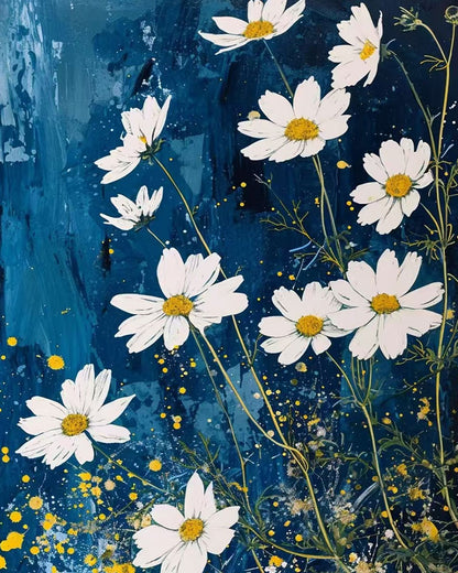 Daisy Meadow Blue – Paint by Numbers Kit
