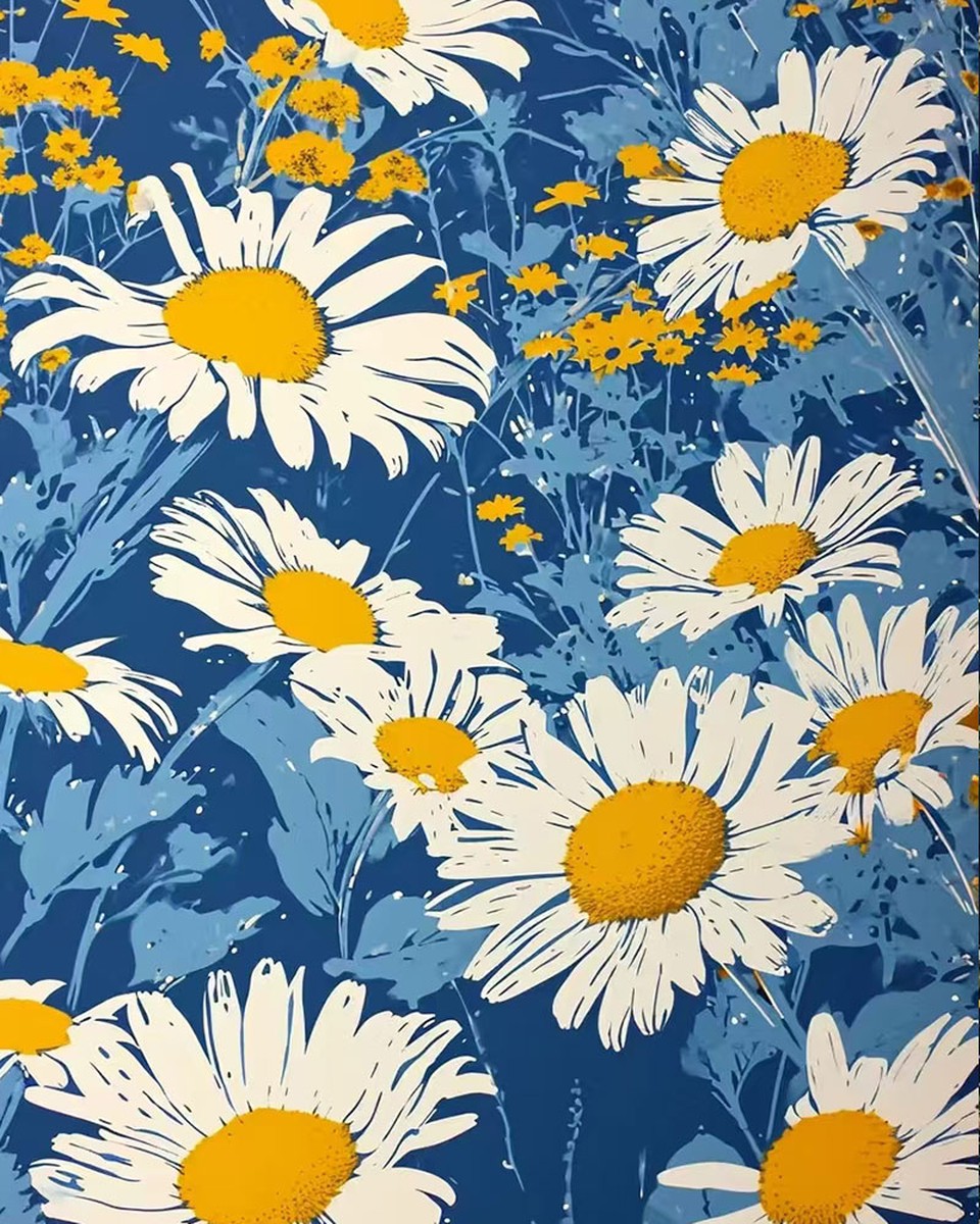 Golden Daisy Meadow – Paint by Numbers Kit
