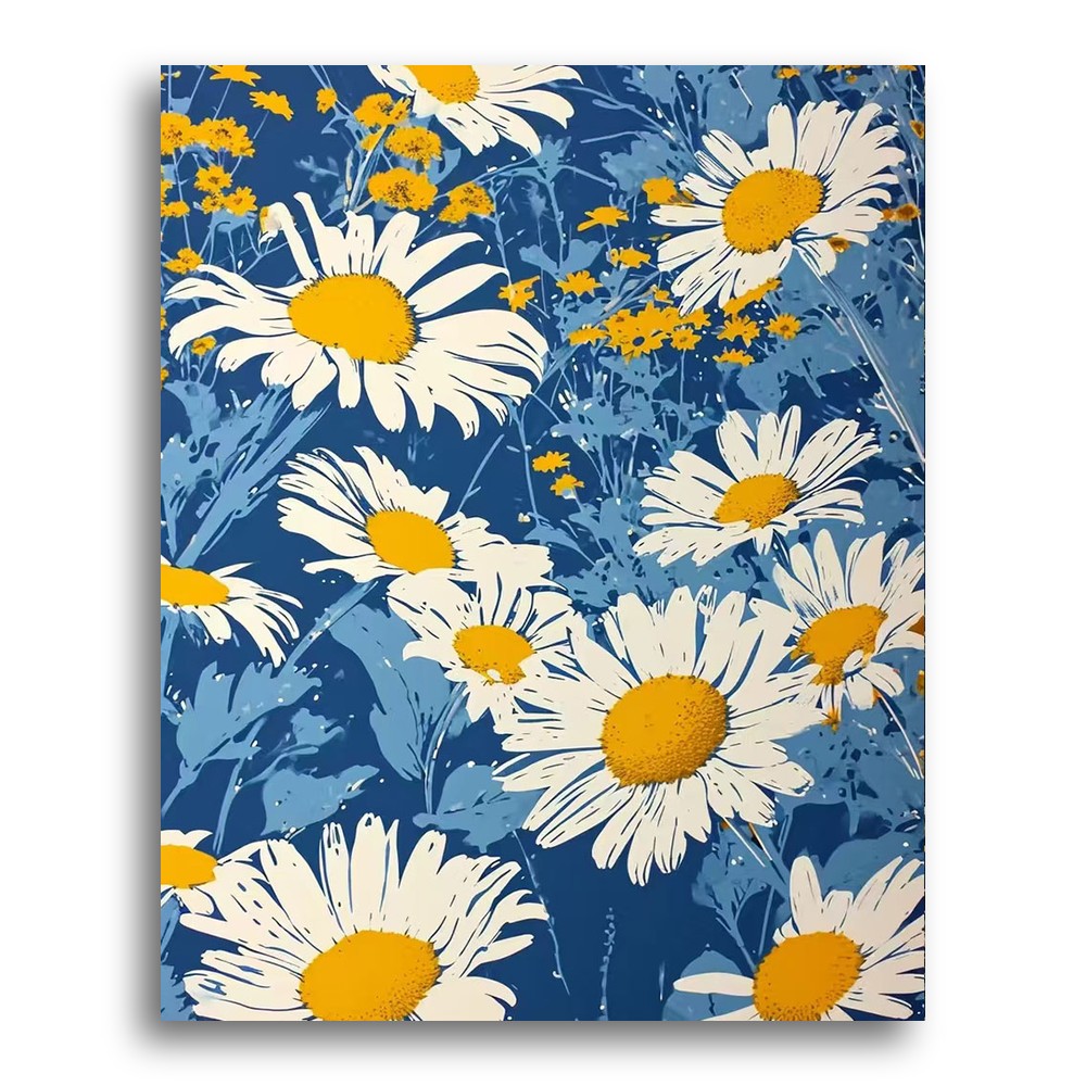 Golden Daisy Meadow – Paint by Numbers Kit