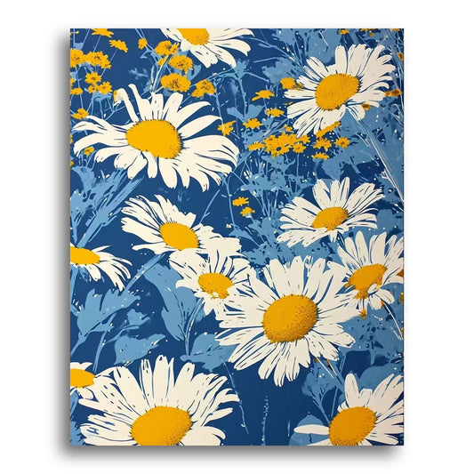 Golden Daisy Meadow – Paint by Numbers Kit