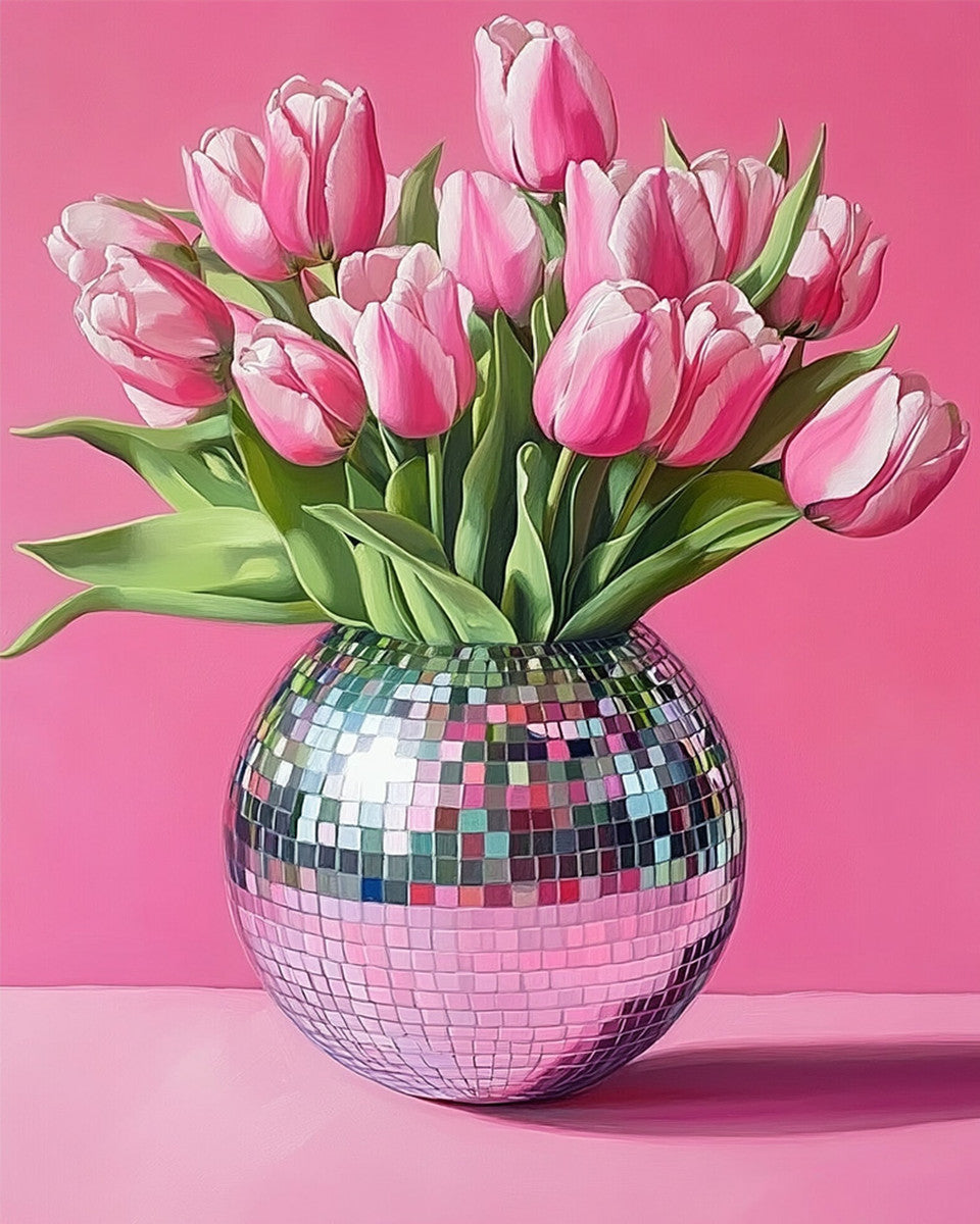 Tulips in Mosaic – Paint by Numbers Kit