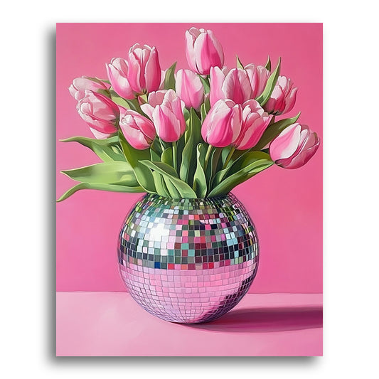 Tulips in Mosaic – Paint by Numbers Kit