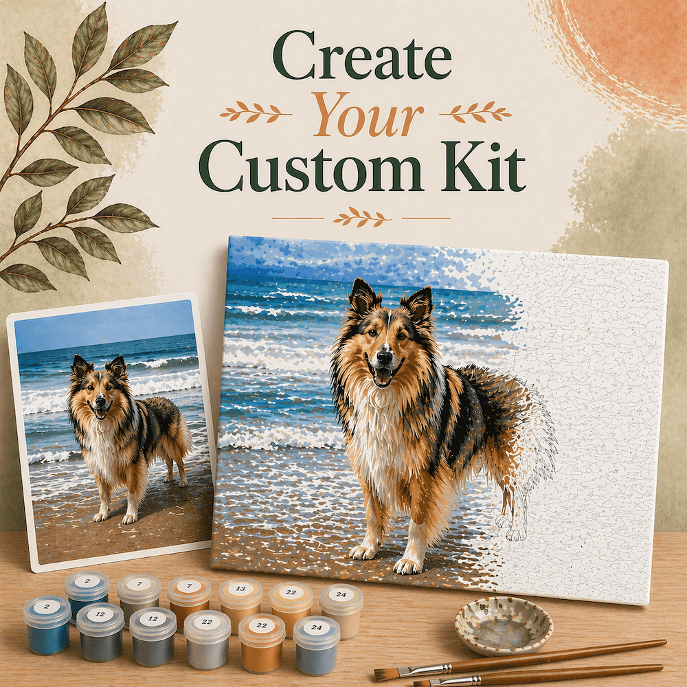 Custom paint by numbers